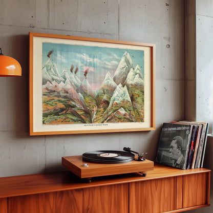 Nature in Ascending Regions Educational Vintage Poster
