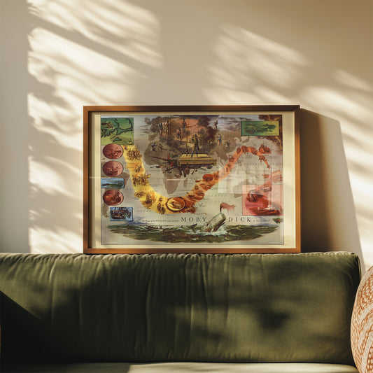 Moby Dick Voyage Fantasy Poster