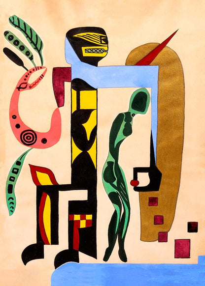 Dance by Gustaf Munch-Petersen Art Print