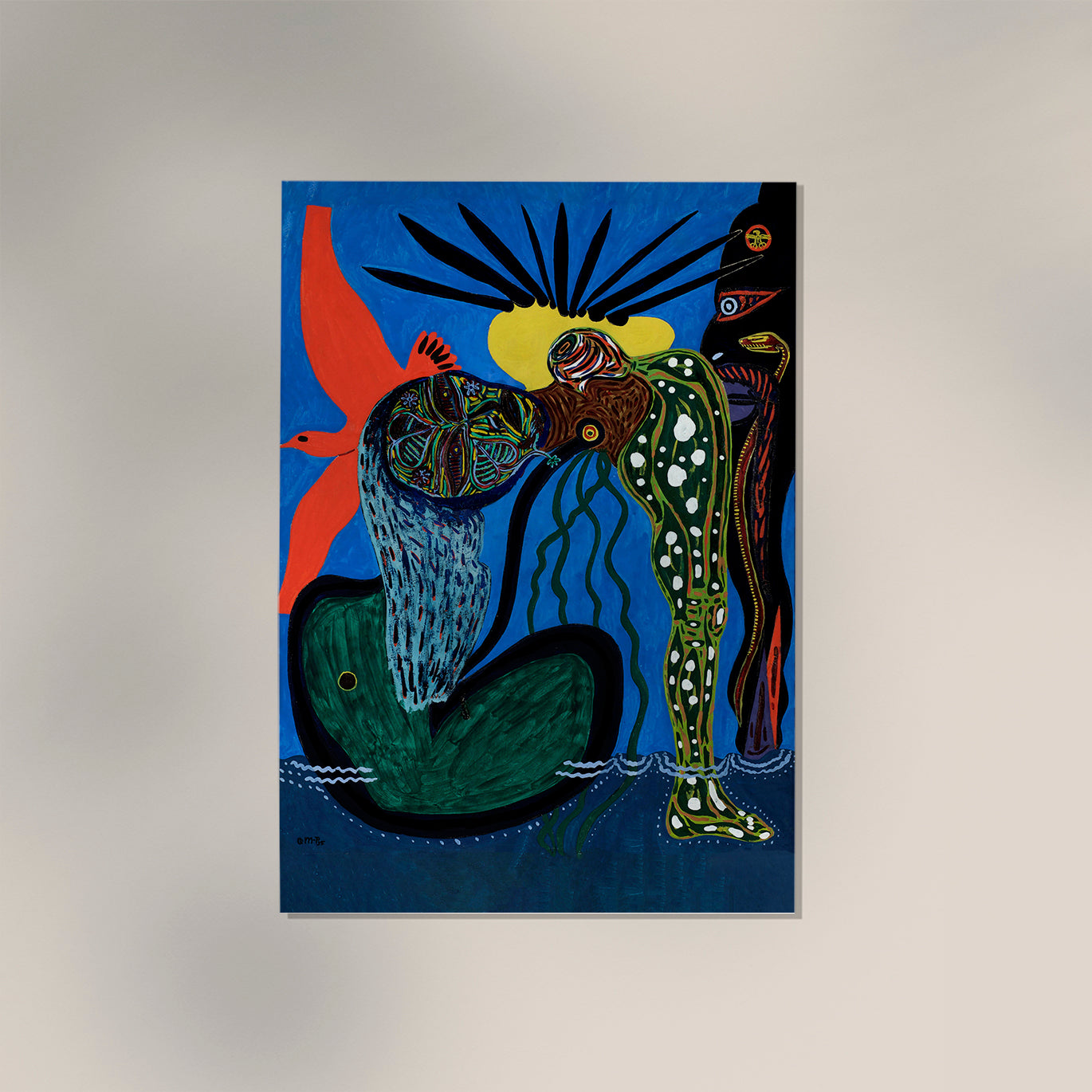 Spring Night, the Swamps in Bloom by Gustaf Munch-Petersen Art Print