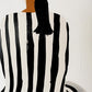 Black Striped Shirt Art Print