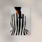 Black Striped Shirt Art Print