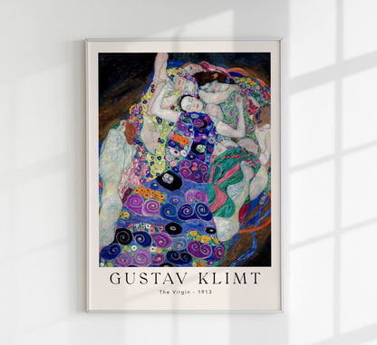 The Virgin by Gustav Klimt Exhibition Poster