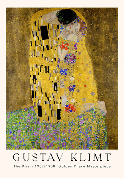 The Kiss by Gustav Klimt Exhibition Poster