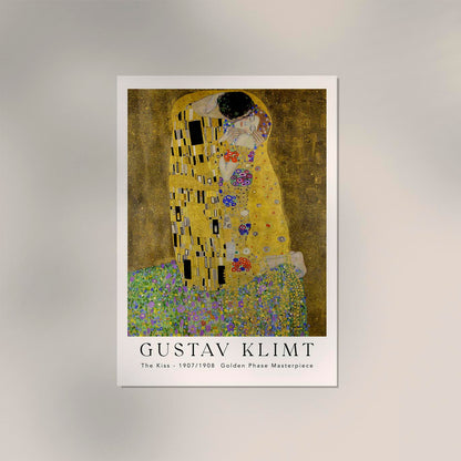 The Kiss by Gustav Klimt Exhibition Poster