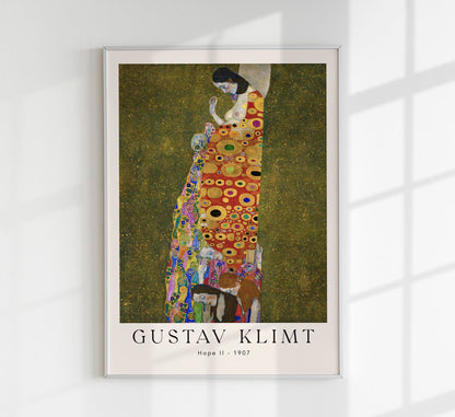 Hope II by Gustav Klimt Exhibition Poster