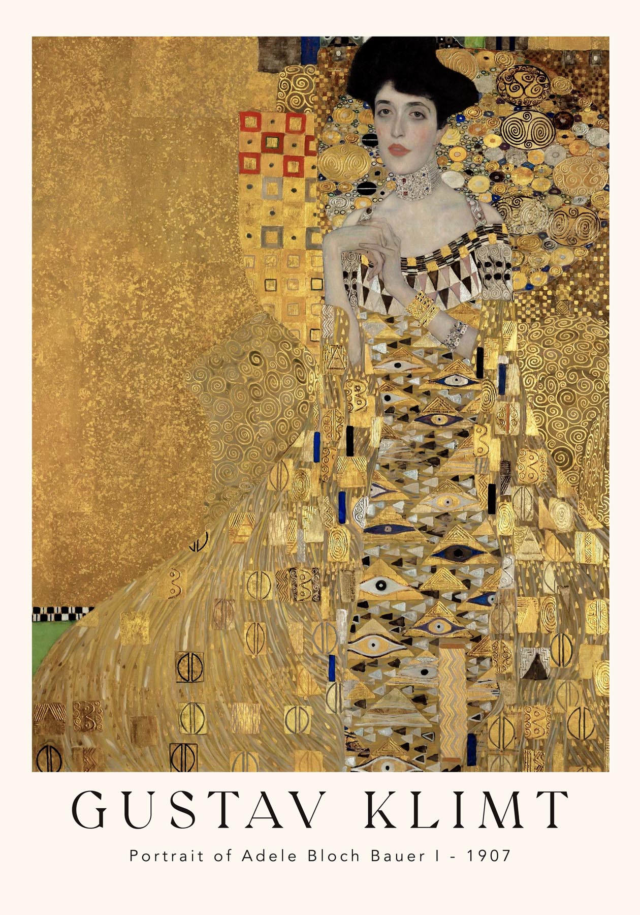 Portrait of Adele Bloch Bauer by Gustav Klimt Exhibition Poster