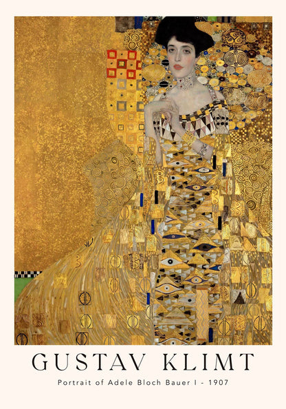 Portrait of Adele Bloch Bauer by Gustav Klimt Exhibition Poster