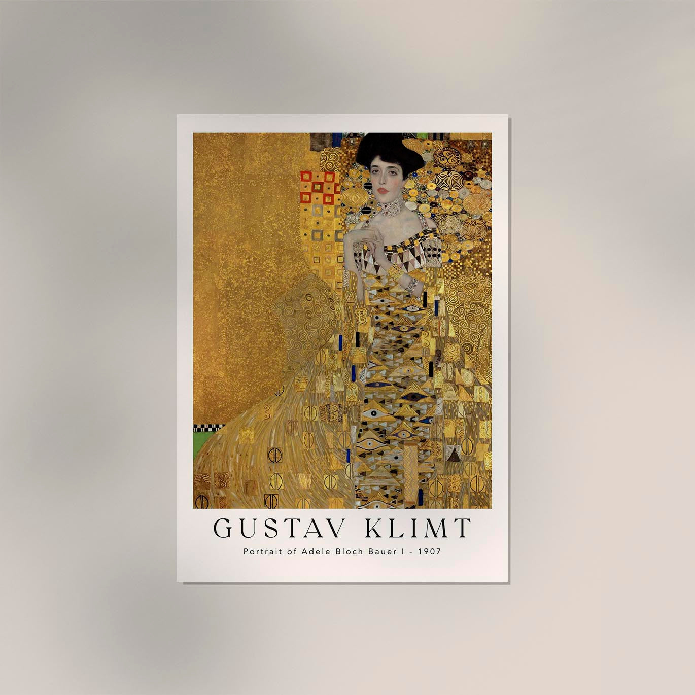 Portrait of Adele Bloch Bauer by Gustav Klimt Exhibition Poster