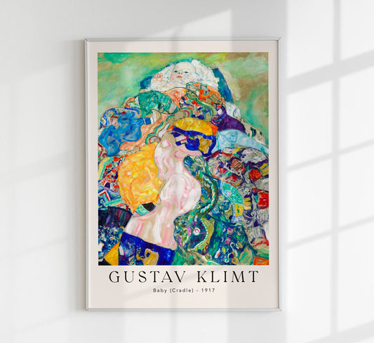 Baby (Cradle) by Gustav Klimt Exhibition Poster