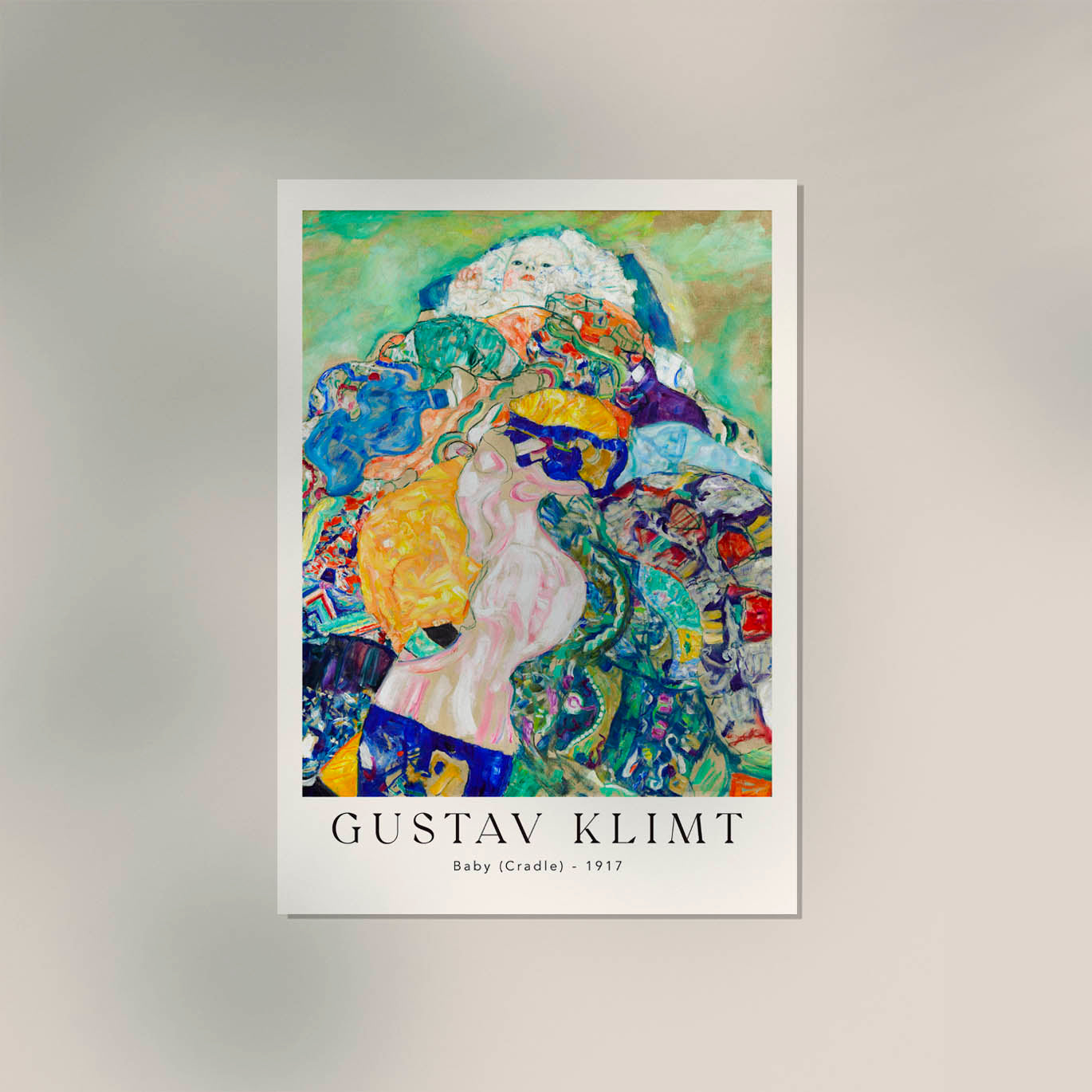 Baby (Cradle) by Gustav Klimt Exhibition Poster