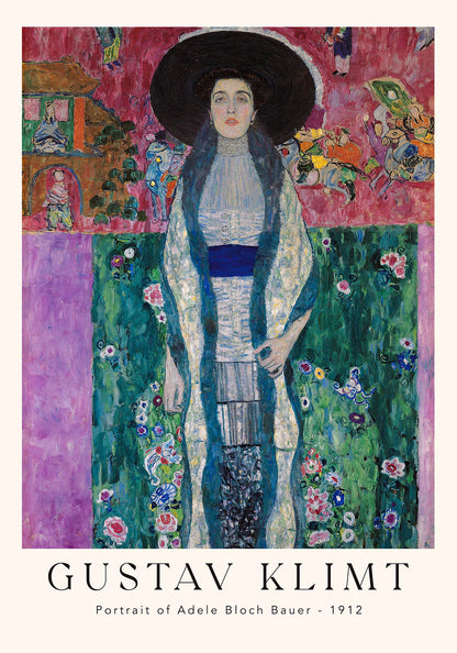 Portrait of Adele Bloch Bauer by Gustav Klimt Exhibition Poster