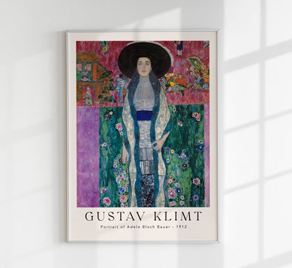 Portrait of Adele Bloch Bauer by Gustav Klimt Exhibition Poster