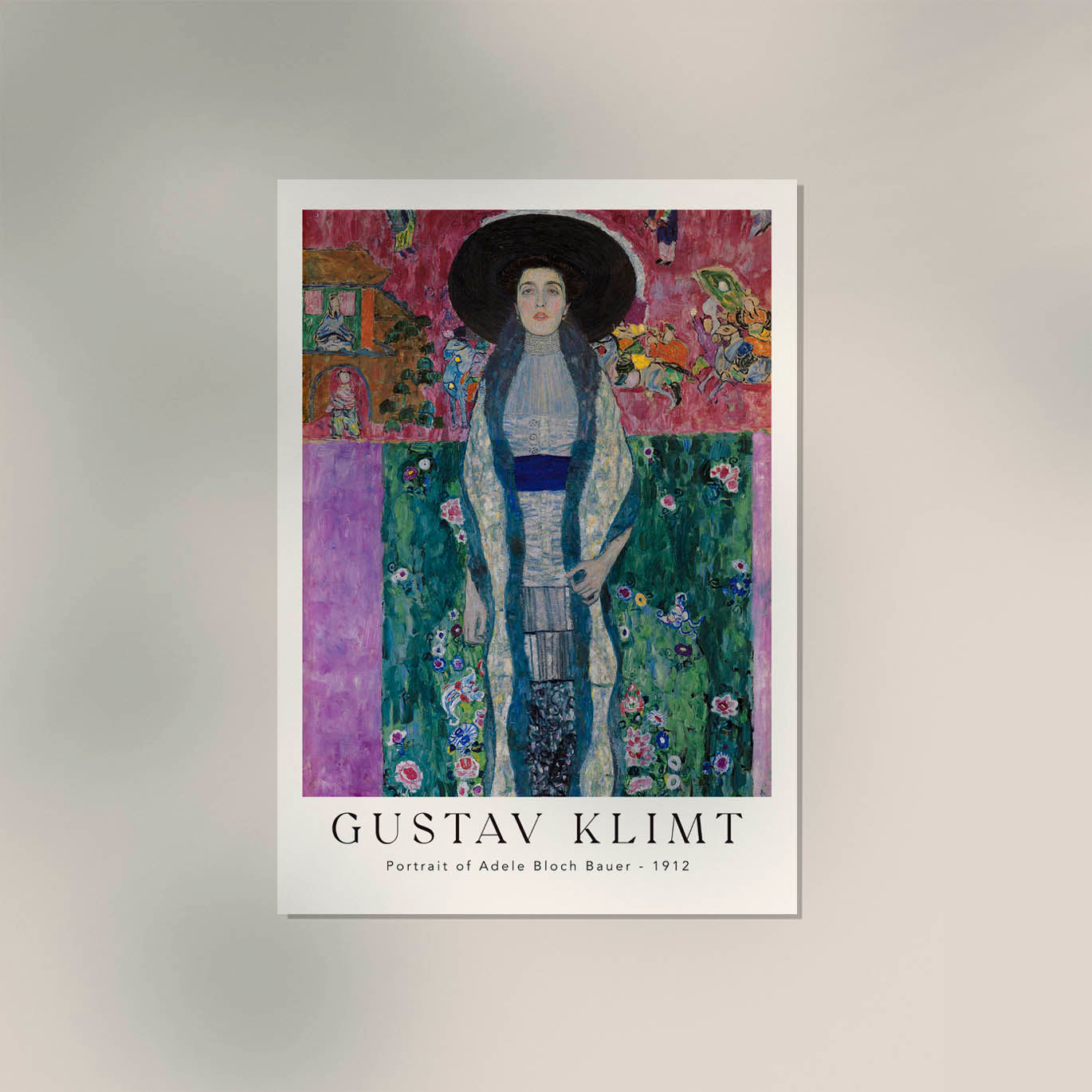 Portrait of Adele Bloch Bauer by Gustav Klimt Exhibition Poster