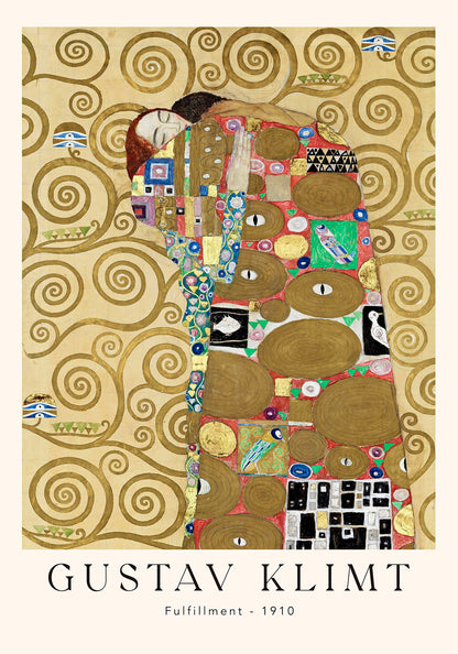 Fulfillment by Gustav Klimt Exhibition Poster