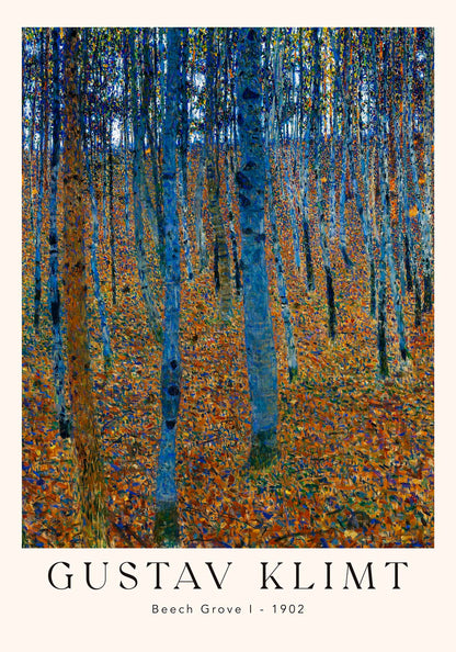 Beech Grove by Gustav Klimt Exhibition Poster