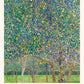 Rose Bushes Under the Trees by Gustav Klimt Exhibition Poster