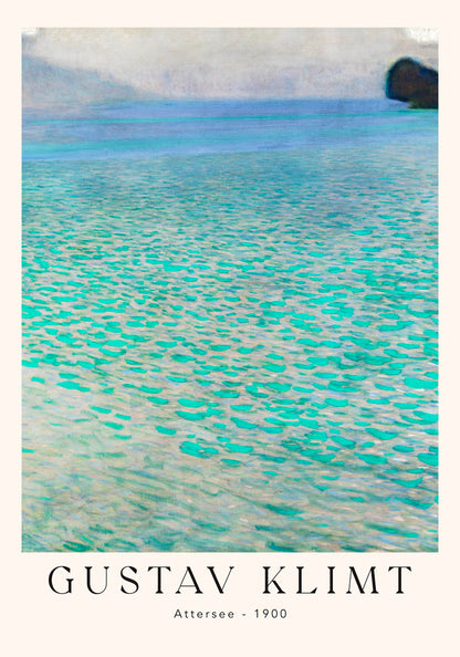 Attersee by Gustav Klimt Exhibition Poster