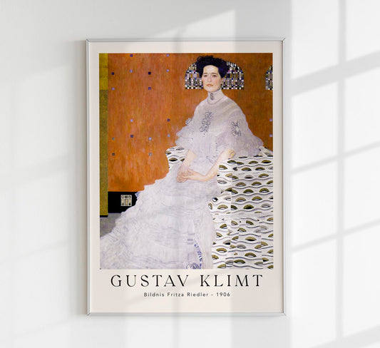 Bildnis Fritza Riedler by Gustav Klimt Exhibition Poster