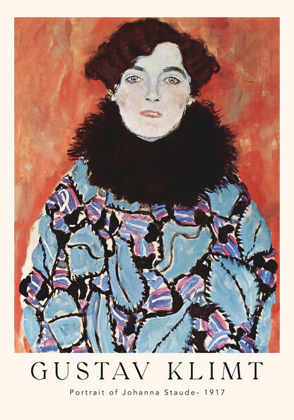 Portrait of Johanna by Gustav Klimt Exhibition Poster