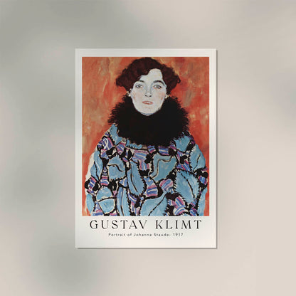 Portrait of Johanna by Gustav Klimt Exhibition Poster