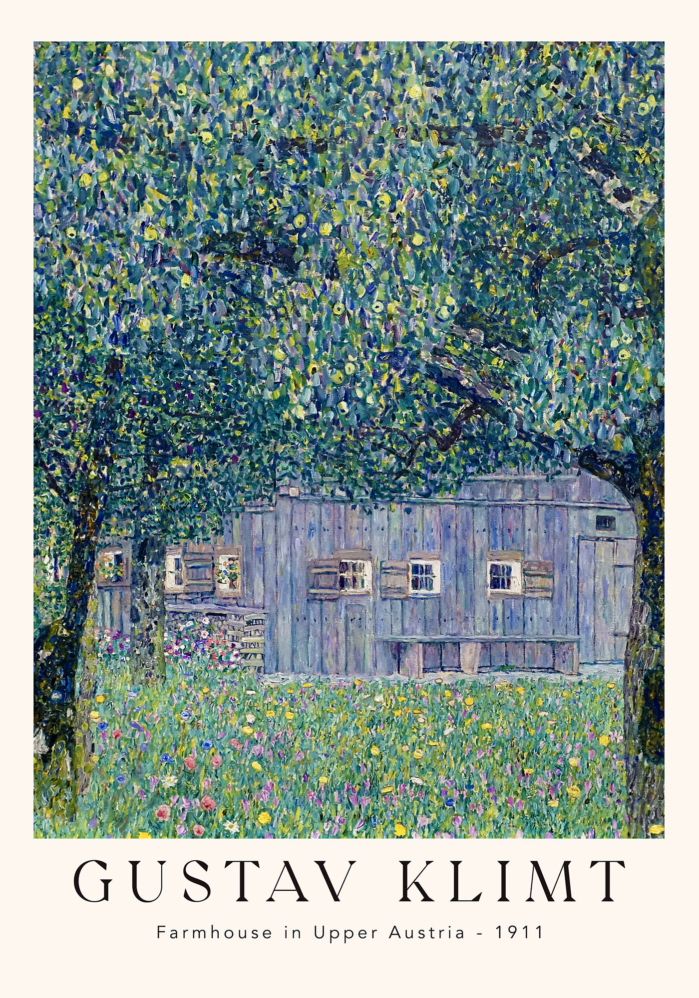 Farmhouse in Upper Austria by Gustav Klimt Exhibition Poster