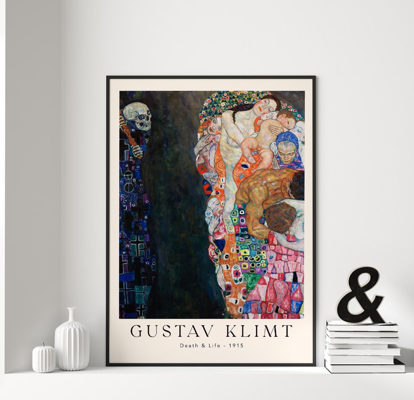 Death and Life by Gustav Klimt Exhibition Poster