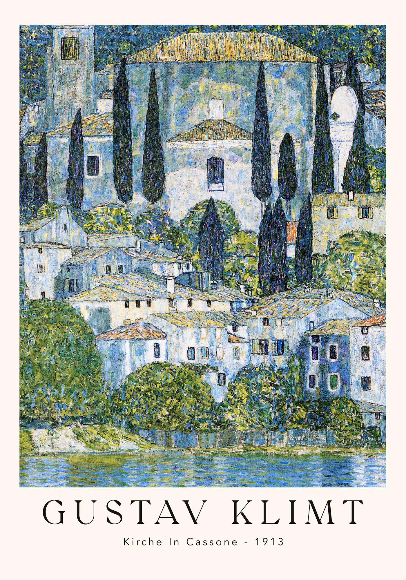 Kirche in Cassone by Gustav Klimt Exhibition Poster