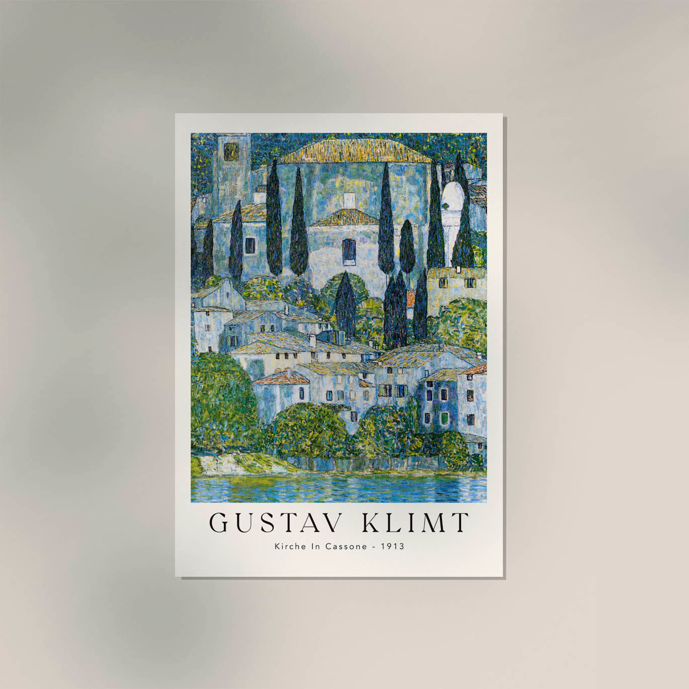 Kirche in Cassone by Gustav Klimt Exhibition Poster