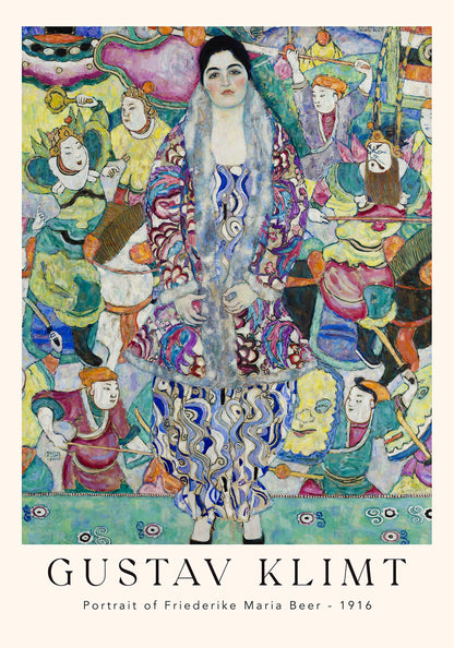 Portrait of Friederike Maria Beer by Gustav Klimt Exhibition Poster