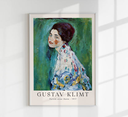 Portrat einer Dame by Gustav Klimt Exhibition Poster