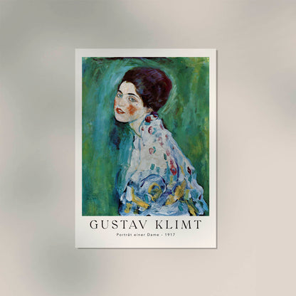 Portrat einer Dame by Gustav Klimt Exhibition Poster