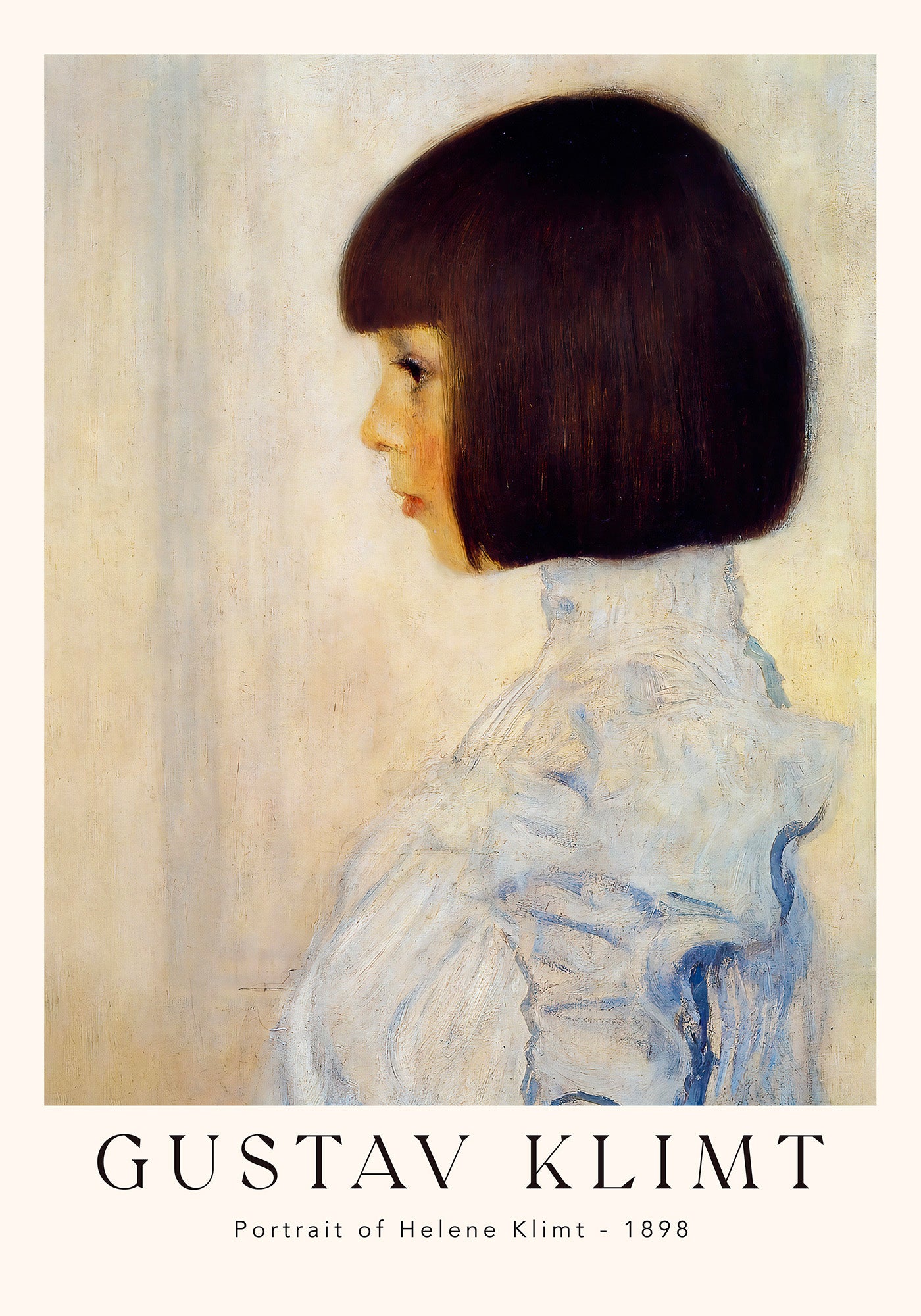 Portrait of Helene Klimt by Gustav Klimt Exhibition Poster