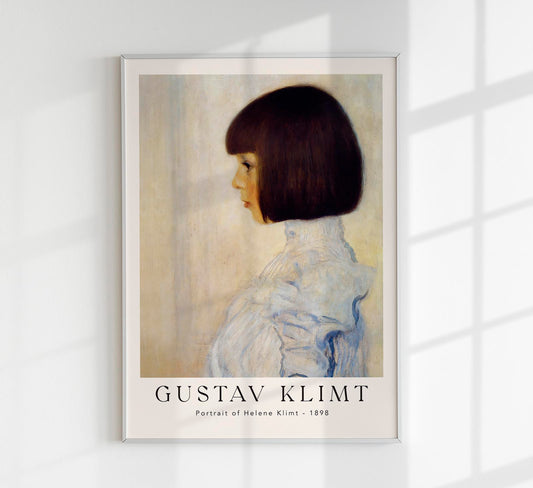 Portrait of Helene Klimt by Gustav Klimt Exhibition Poster
