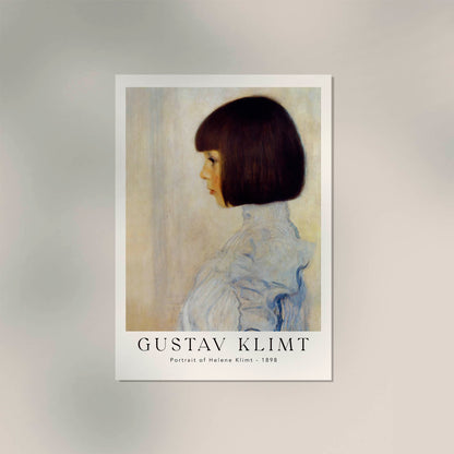 Portrait of Helene Klimt by Gustav Klimt Exhibition Poster