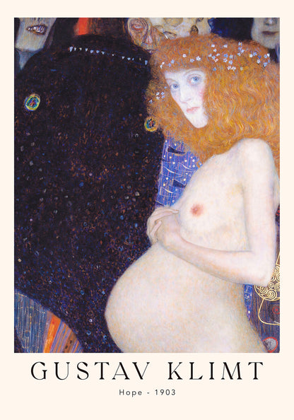 Hope by Gustav Klimt Exhibition Poster