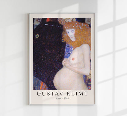 Hope by Gustav Klimt Exhibition Poster