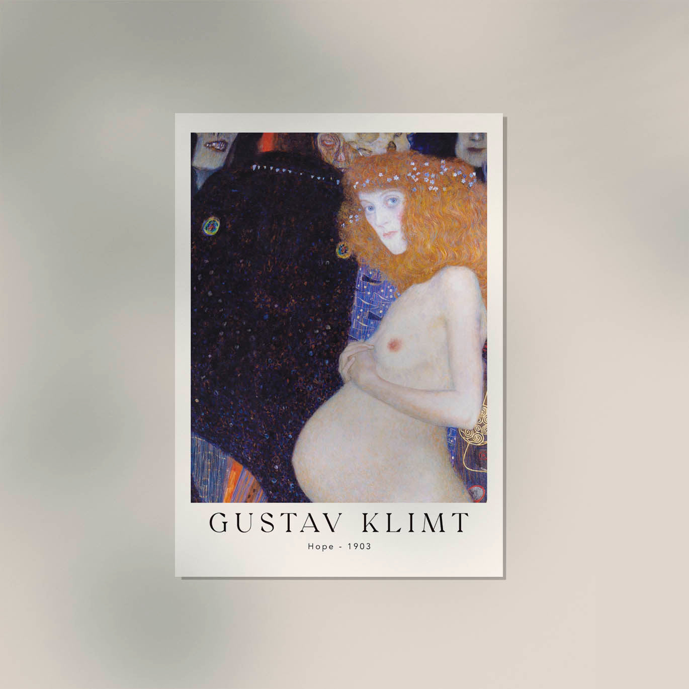 Hope by Gustav Klimt Exhibition Poster