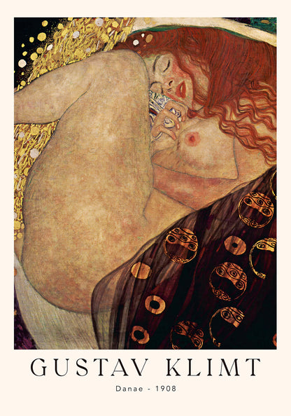 Danae by Gustav Klimt Exhibition Poster