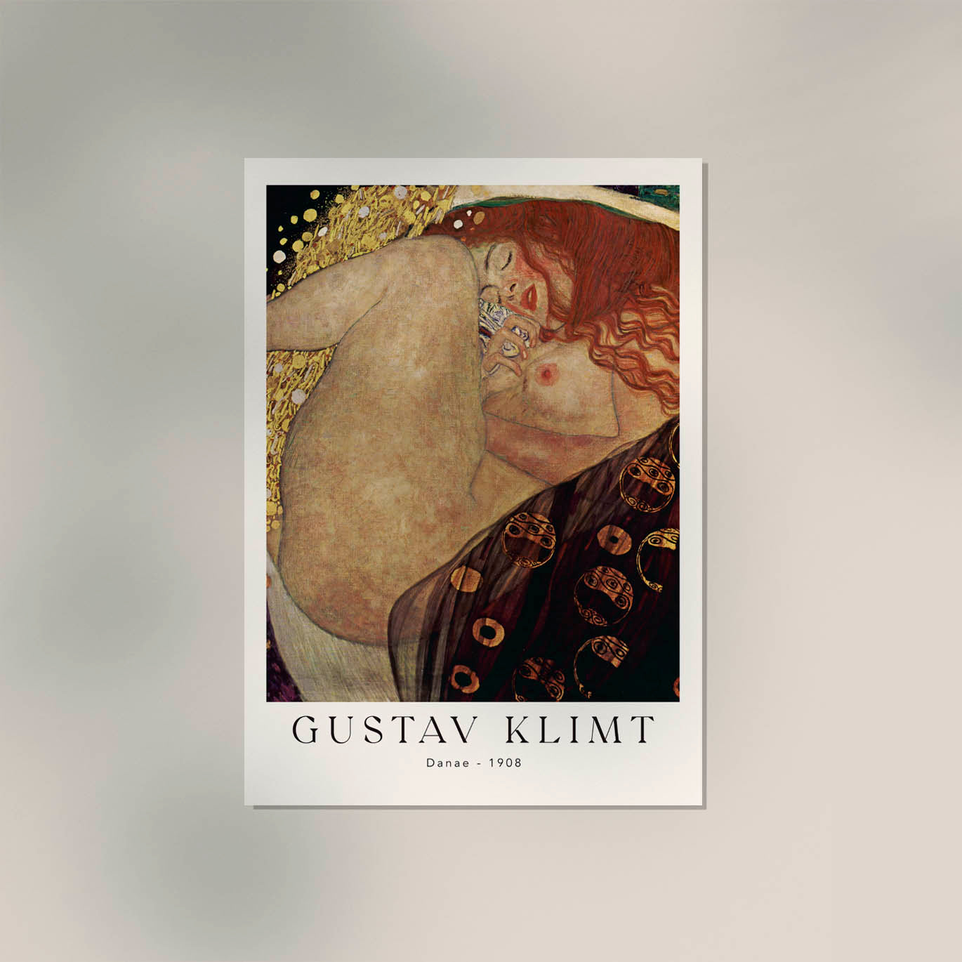 Danae by Gustav Klimt Exhibition Poster