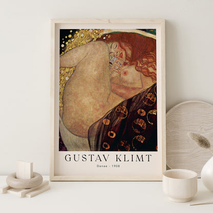 Danae by Gustav Klimt Exhibition Poster