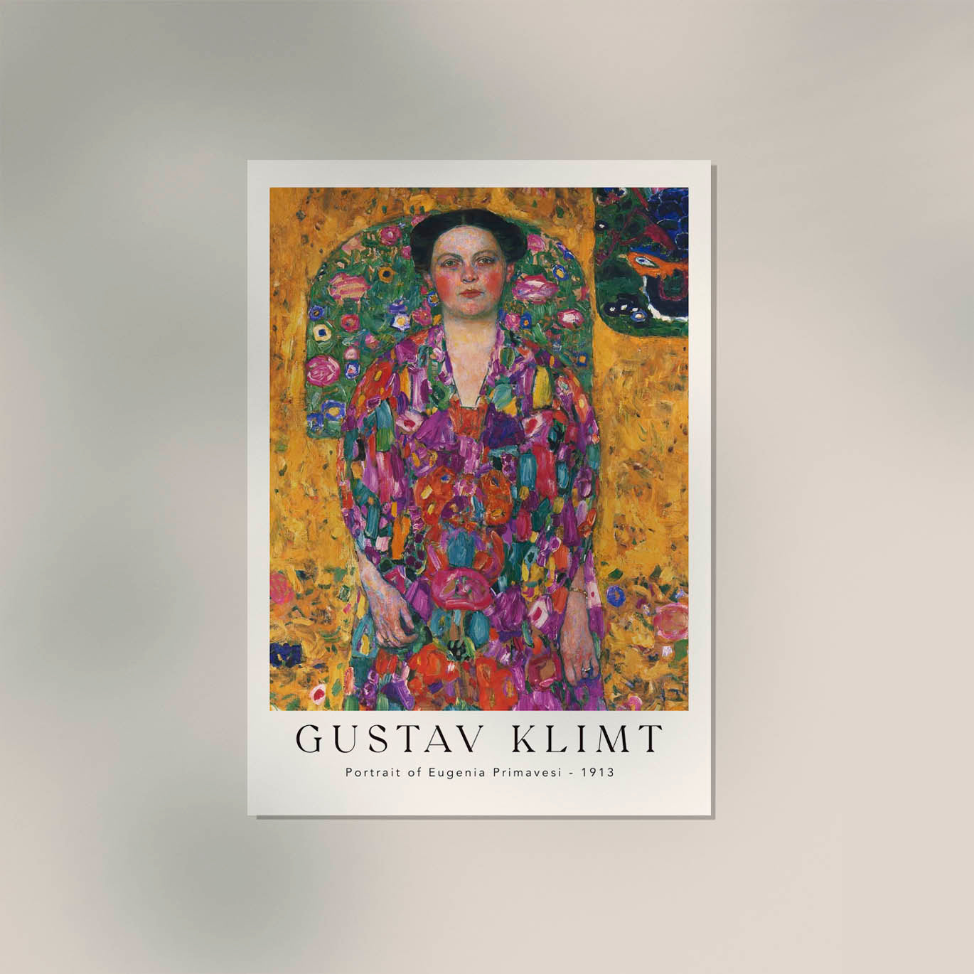 Portrait of Eugenia Primavesi by Gustav Klimt Exhibition Poster