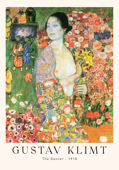 The Dancer by Gustav Klimt Exhibition Poster