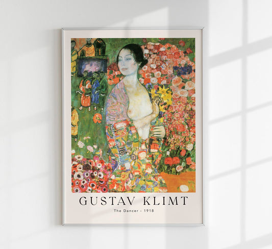 The Dancer by Gustav Klimt Exhibition Poster