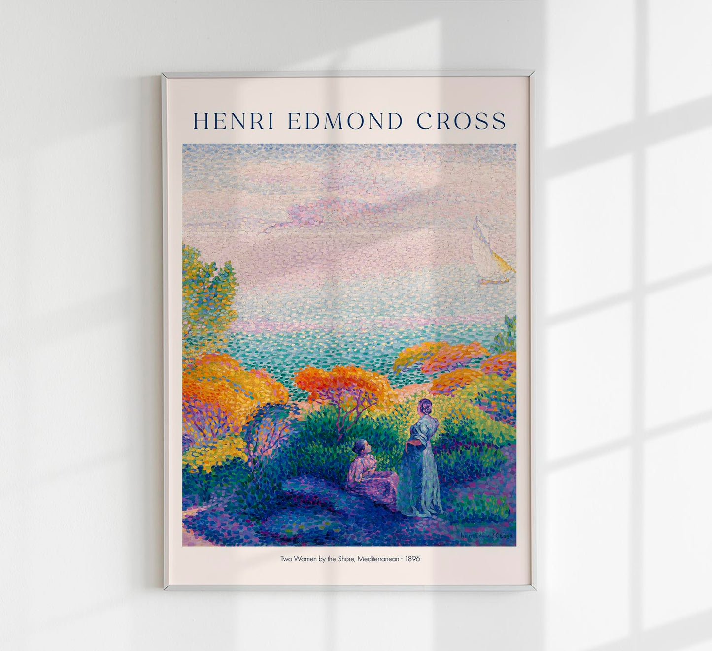 Two Women by Shore by Henri-Edmond Cross Exhibition Poster