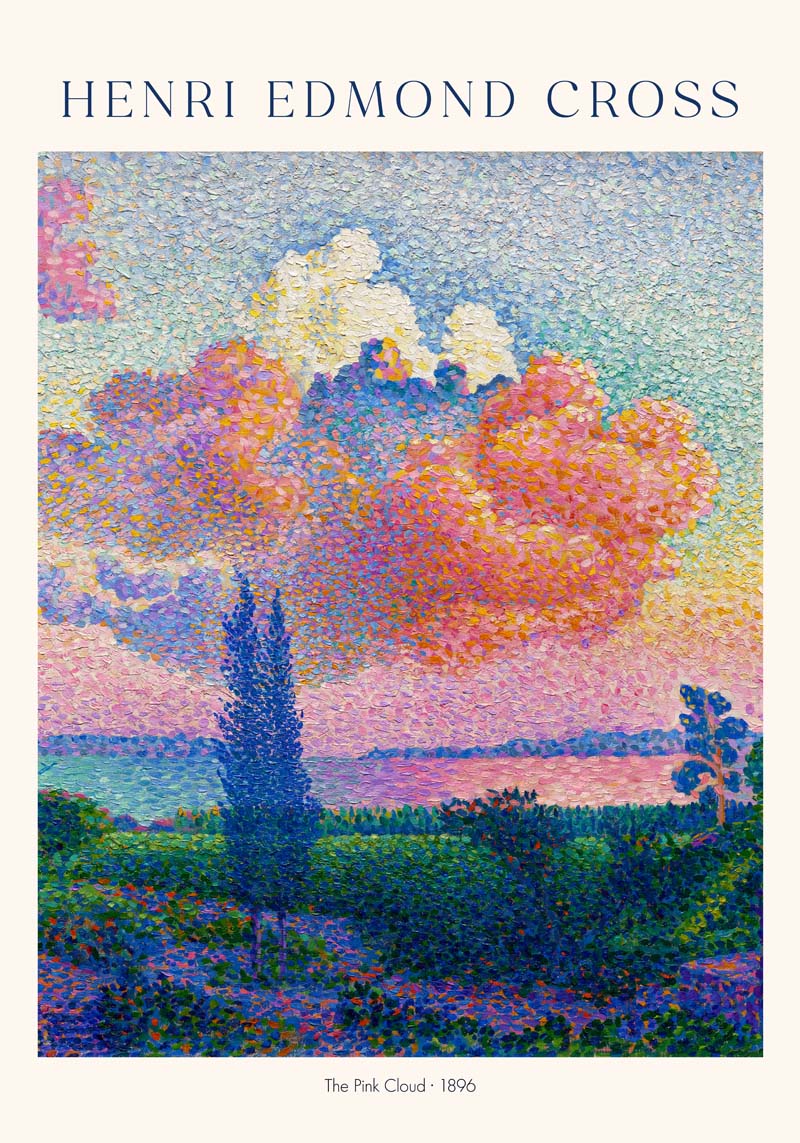 The Pink Cloud by Henri-Edmond Cross Exhibition Poster