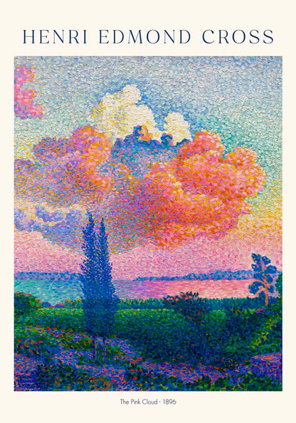 The Pink Cloud by Henri-Edmond Cross Exhibition Poster