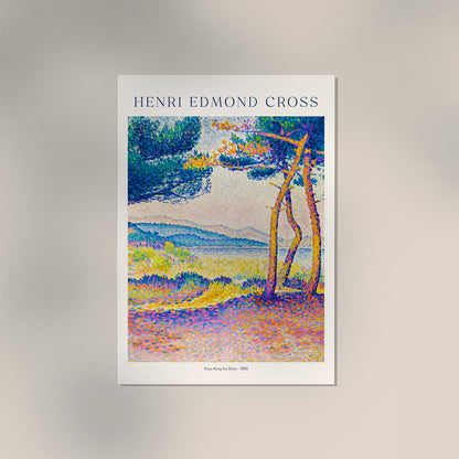 Pines Along the Shore by Henri Edmond Cross Exhibition Poster