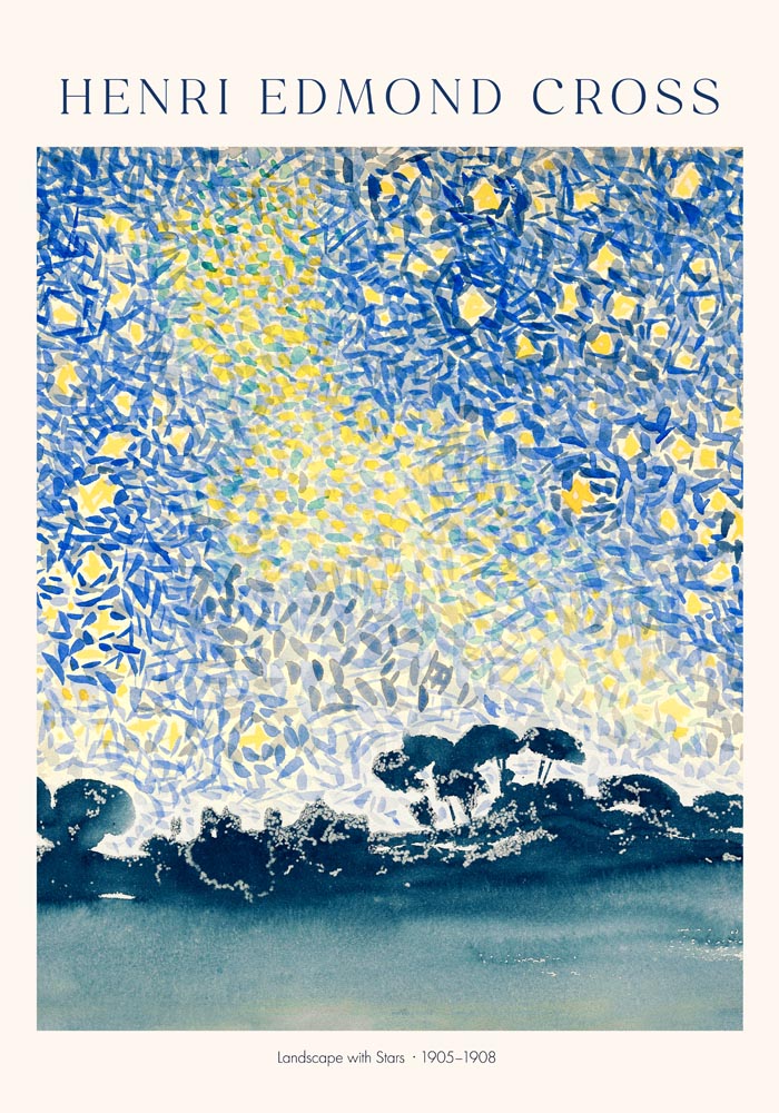 Landscape with Stars by Henri Edmond Cross Exhibition Poster