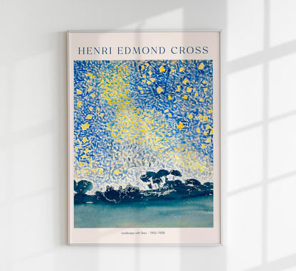 Landscape with Stars by Henri Edmond Cross Exhibition Poster